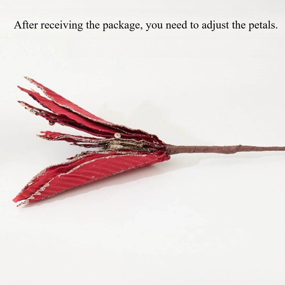 Fiore di Natale Fiore artificiale rosso.