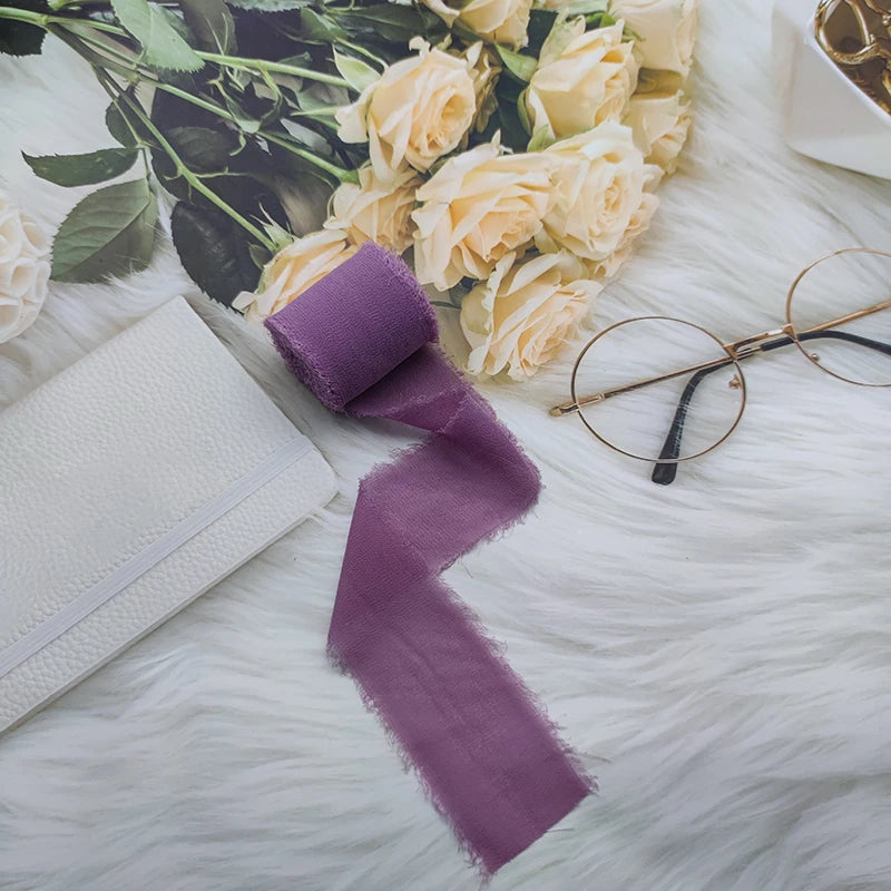 Nastro di pizzo, nastro di seta chiffon, fiori