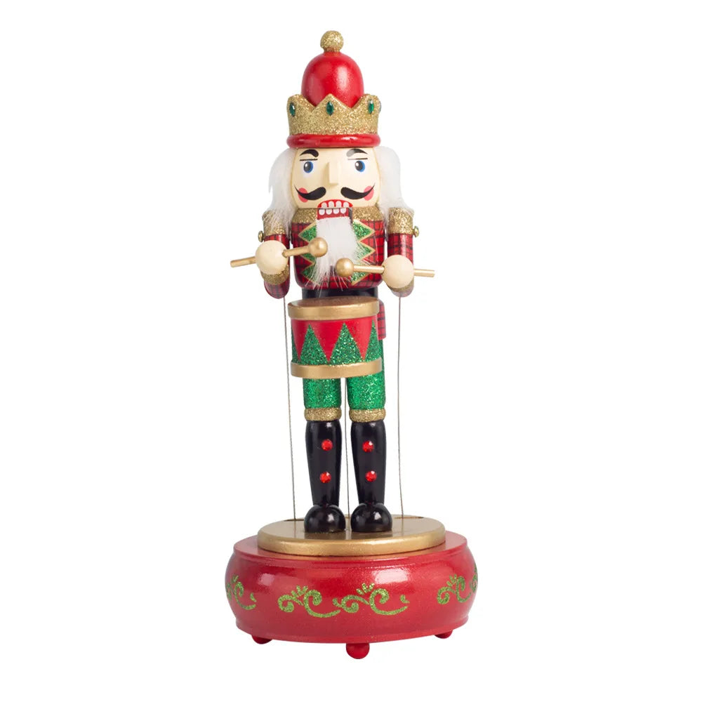 Schiaccianoci base rotonda soldato di legno 36 cm