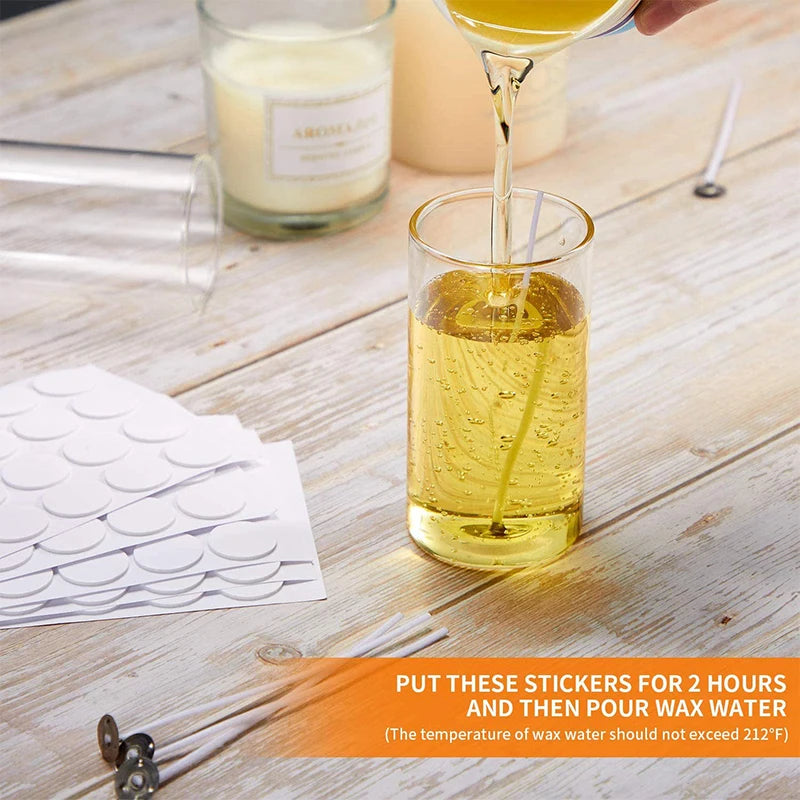 Adesivi per stoppini 100 pezzi da 20 mm per la fabbricazione di candele