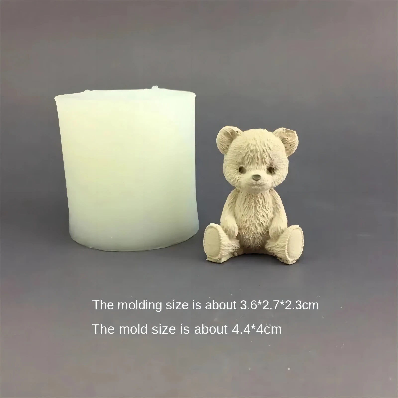 Candela per aromaterapia con stampo in silicone per barattolo di miele a forma di orsetto