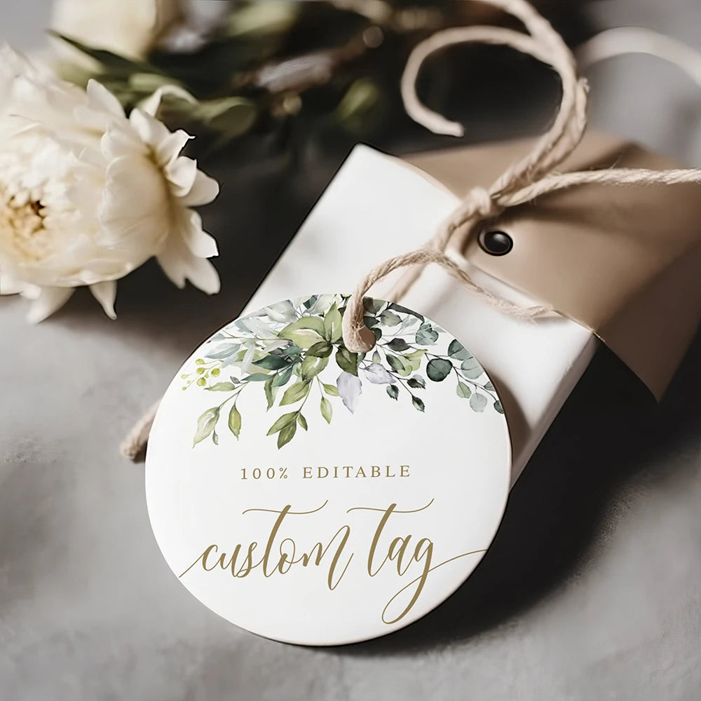 Personalisierte Dankeschön-Geschenkanhänger zur Hochzeit, 100 Stück
