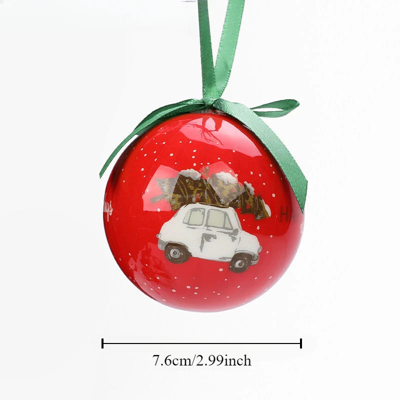 Ciondolo decorativo con palline di Natale per l'albero di Natale festivo.