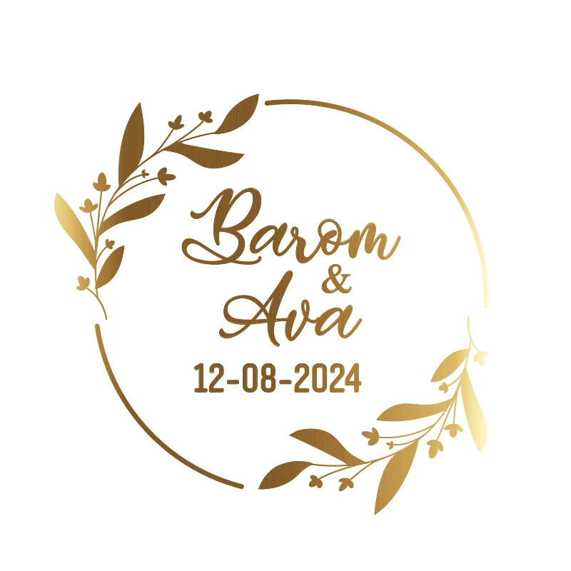 Etichette adesive trasparenti in lamina d'oro, ideali per tutti gli articoli di cancelleria per eventi.