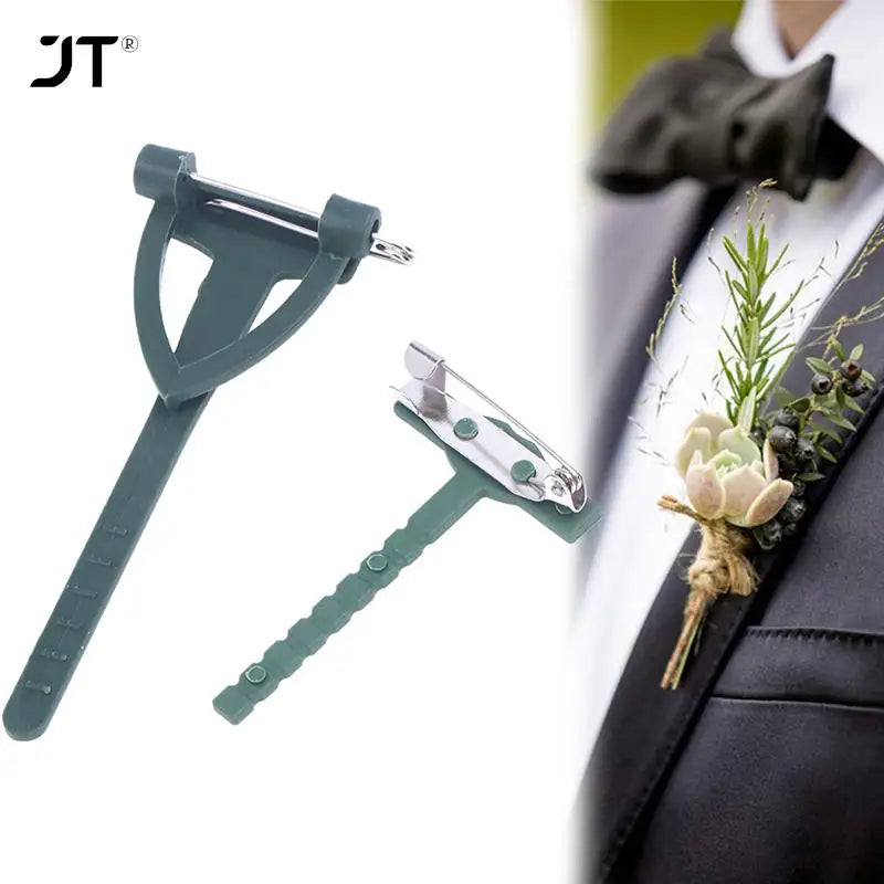 Broschennadeln aus Kunststoff und Metall für Blumen, 10/20 Stück.