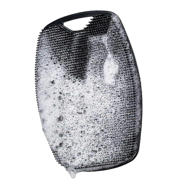 Spazzola detergente in silicone morbido, scrub manuale per la pulizia del corpo