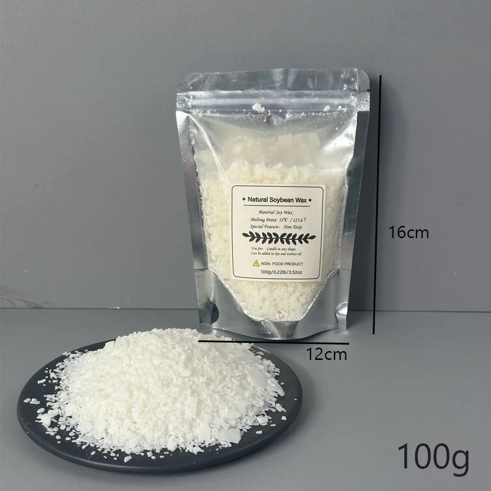 Cera di soia 100% granulare 1 kg materiale per candele profumate naturali
