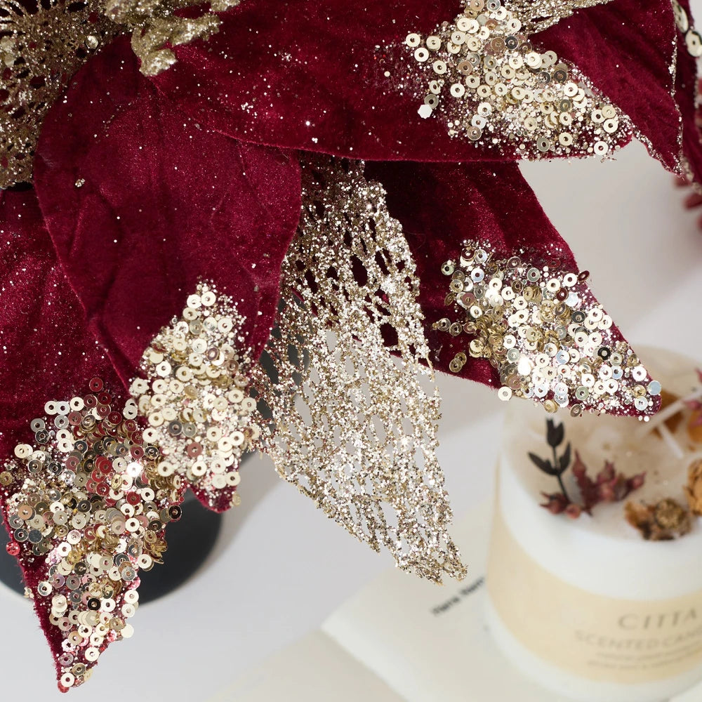 Fiore di Natale Fiore artificiale rosso.