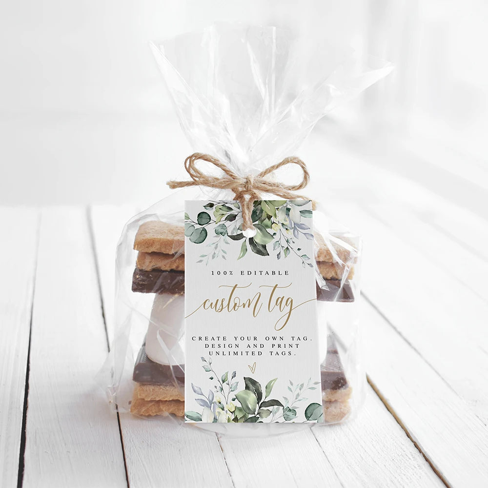 Personalisierte Dankeschön-Geschenkanhänger zur Hochzeit, 100 Stück