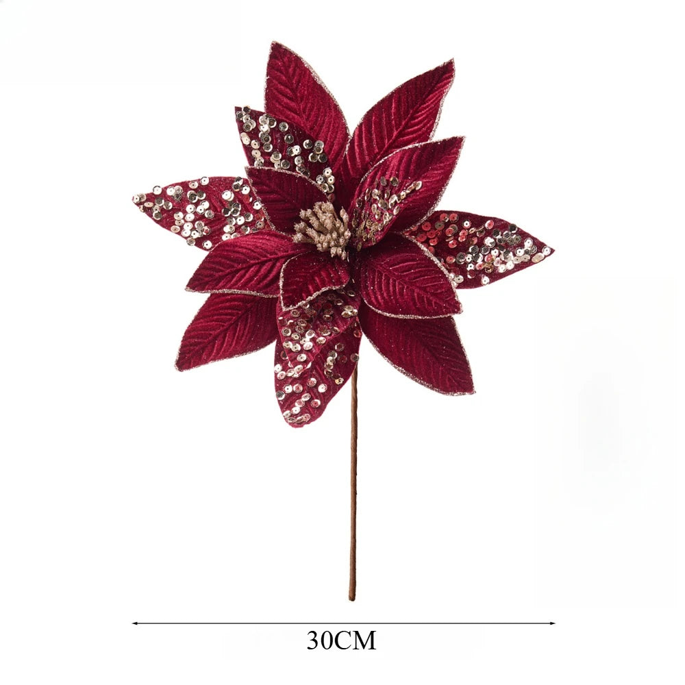 Fiore di Natale Fiore artificiale rosso.