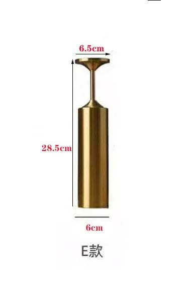 Portacandele in metallo retrò in stile europeo