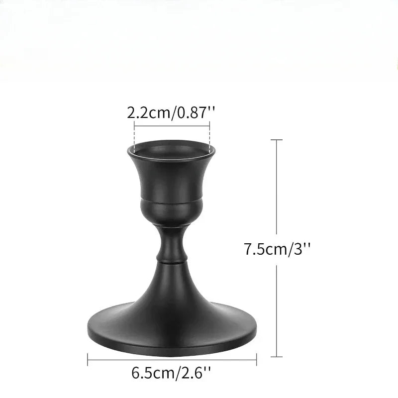 Portacandele da tavolo in metallo vintage ed eleganti, 1 pz/3 pz