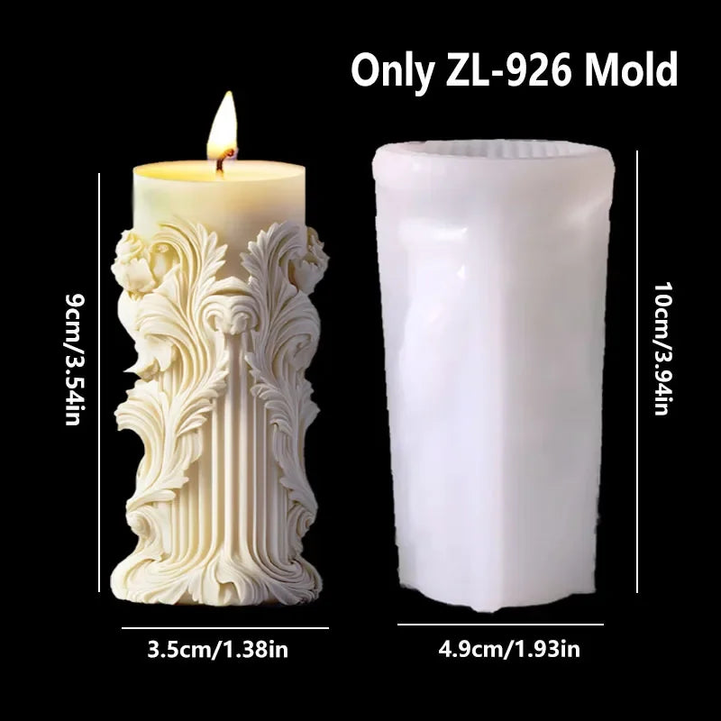 Grande stampo in silicone per candela a forma di rosa con fiore di peonia