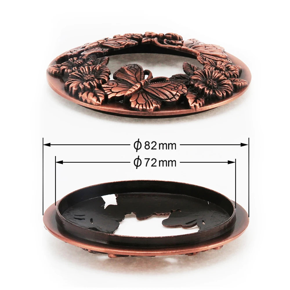 Candela antica a forma di farfalla, coperchio per barattolo, argento/oro/bronzo