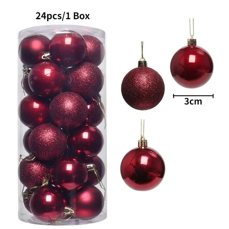 Palline di Natale 36 pezzi 3 cm Decorazione 2025 PREZZO ECCEZIONALE!