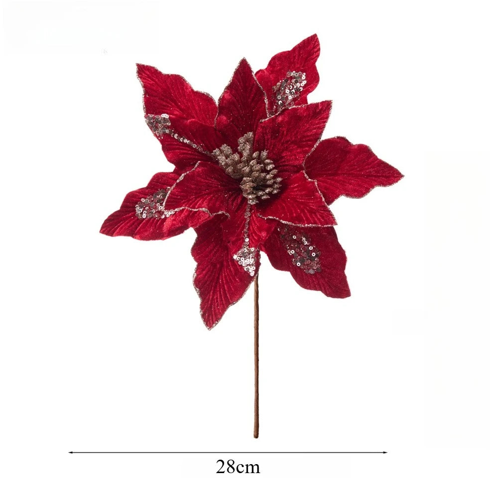 Fiore di Natale Fiore artificiale rosso.