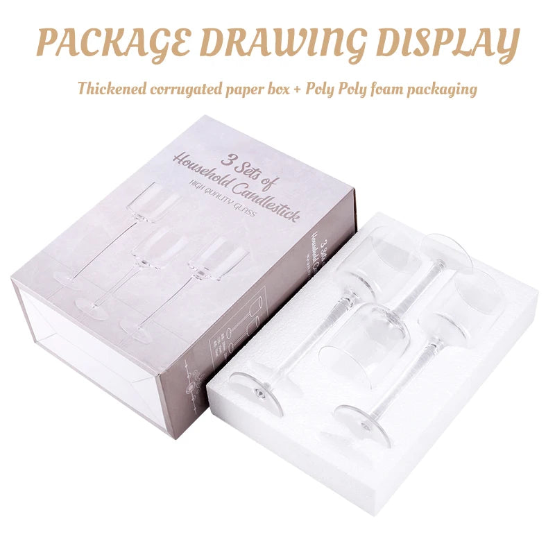 Portacandele portatile in vetro, bar, tazza, lumino da tè