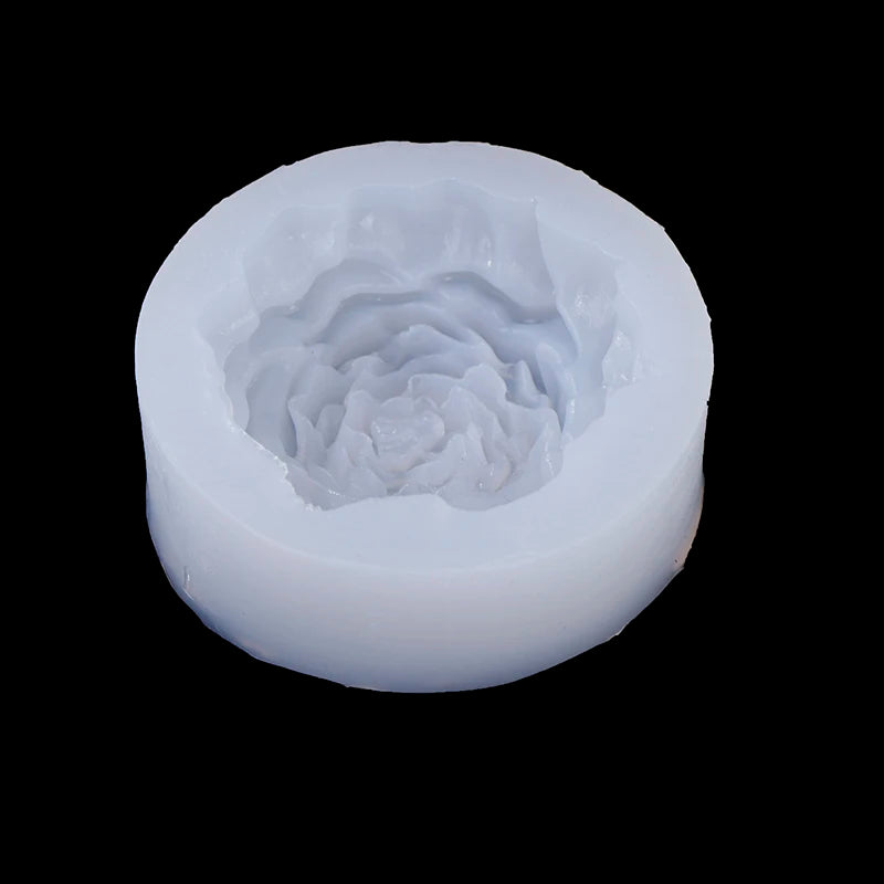 Grande stampo per candela in silicone a forma di peonia 3D