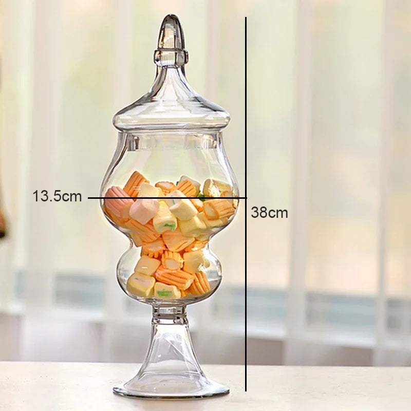 Barattoli di vetro per caramelle, forniture trasparenti, decorazioni per matrimoni.