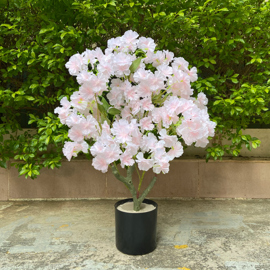 Hojas de bonsái de árbol de flor de cerezo artificial para decoración de eventos, hogar u oficina.