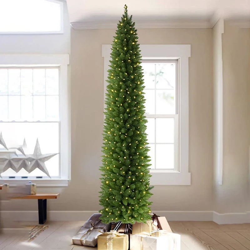 Albero di Natale di lusso 2025, decorazioni per la casa, grandi ornamenti per l'atmosfera natalizia, albero di Natale 150/180/210 cm