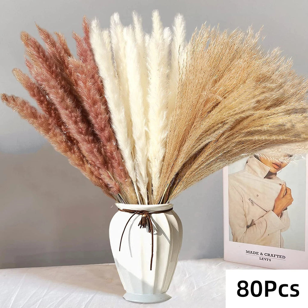 Decorazione per bouquet di fiori secchi naturali di Pampas