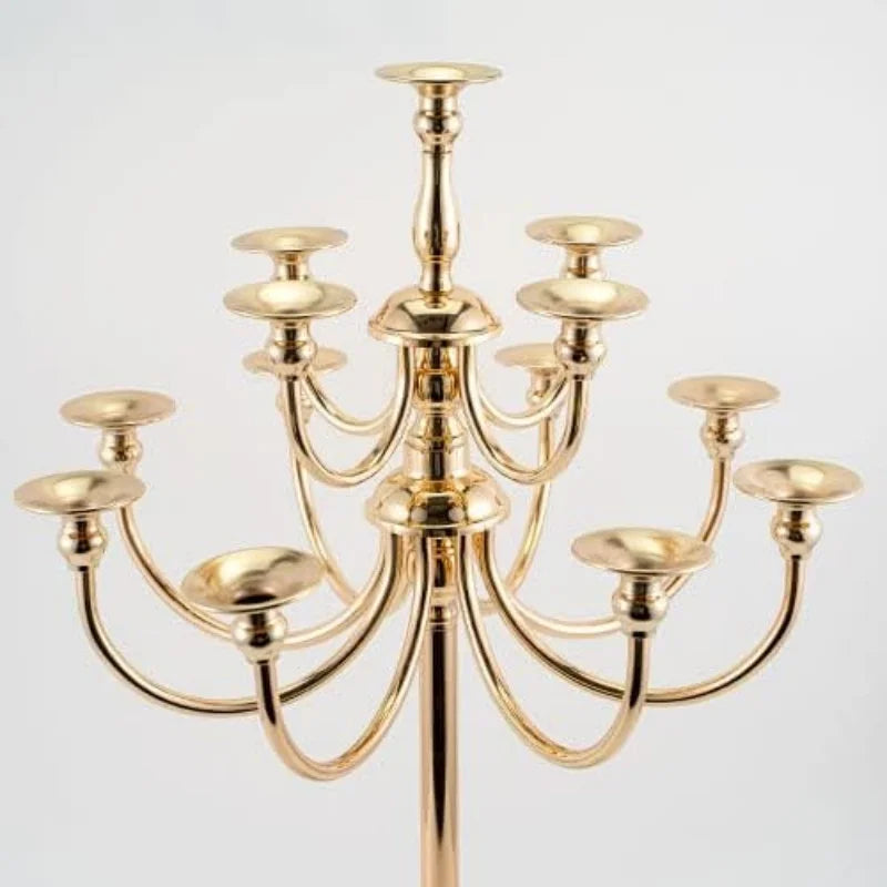 Portacandele da pavimento in metallo conico, 1,2 m, candelabro da matrimonio