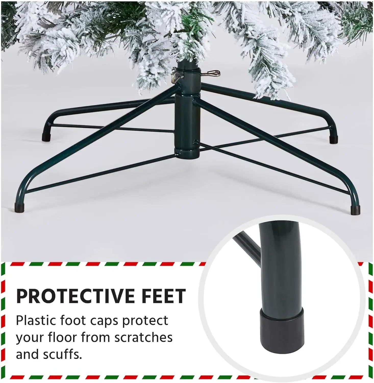 Albero di Natale artificiale, albero di Natale completamente illuminato ricoperto di neve con 2084 punte di rami, 900 luci a incandescenza 