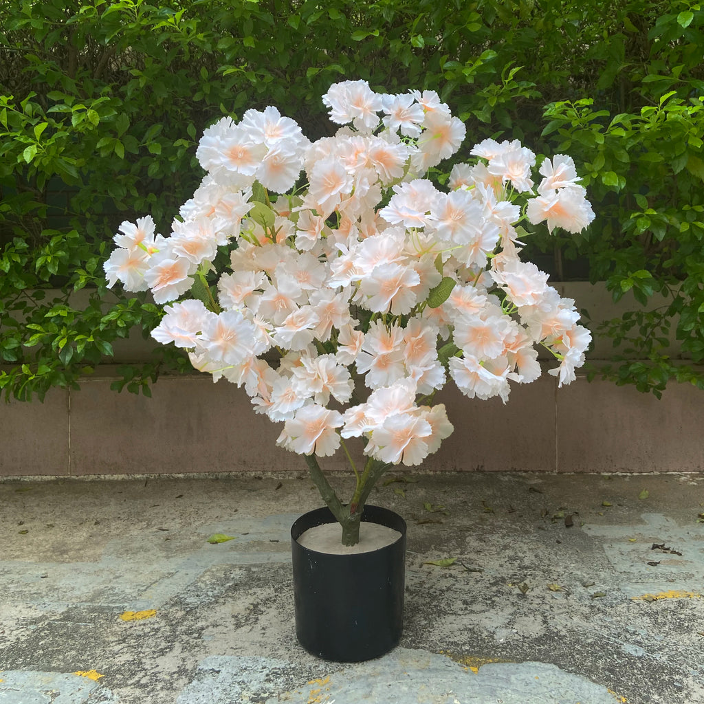 Hojas de bonsái de árbol de flor de cerezo artificial para decoración de eventos, hogar u oficina.