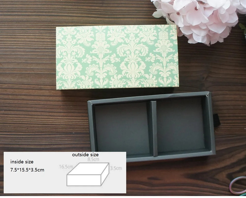 Elegant Blue Yellow Flower Pattern 3 Size 10 Set Gifts Packing