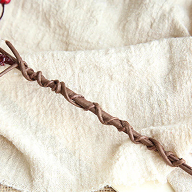 Mazzo di fiori artificiali, bouquet di fiori secchi, decorazioni natalizie con bacche, 2025