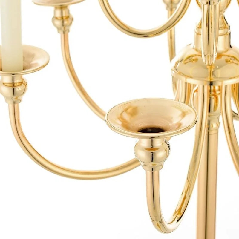 Portacandele da pavimento in metallo conico, 1,2 m, candelabro da matrimonio