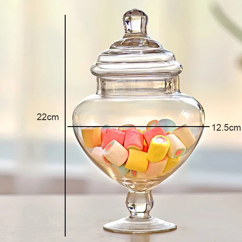 Barattoli di vetro per caramelle, forniture trasparenti, decorazioni per matrimoni.