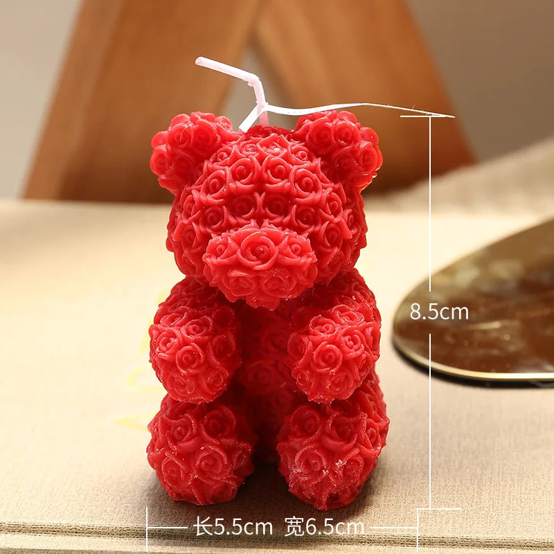 Candela Orsetto Rosa Aromaterapia Profumata Deliziosa.