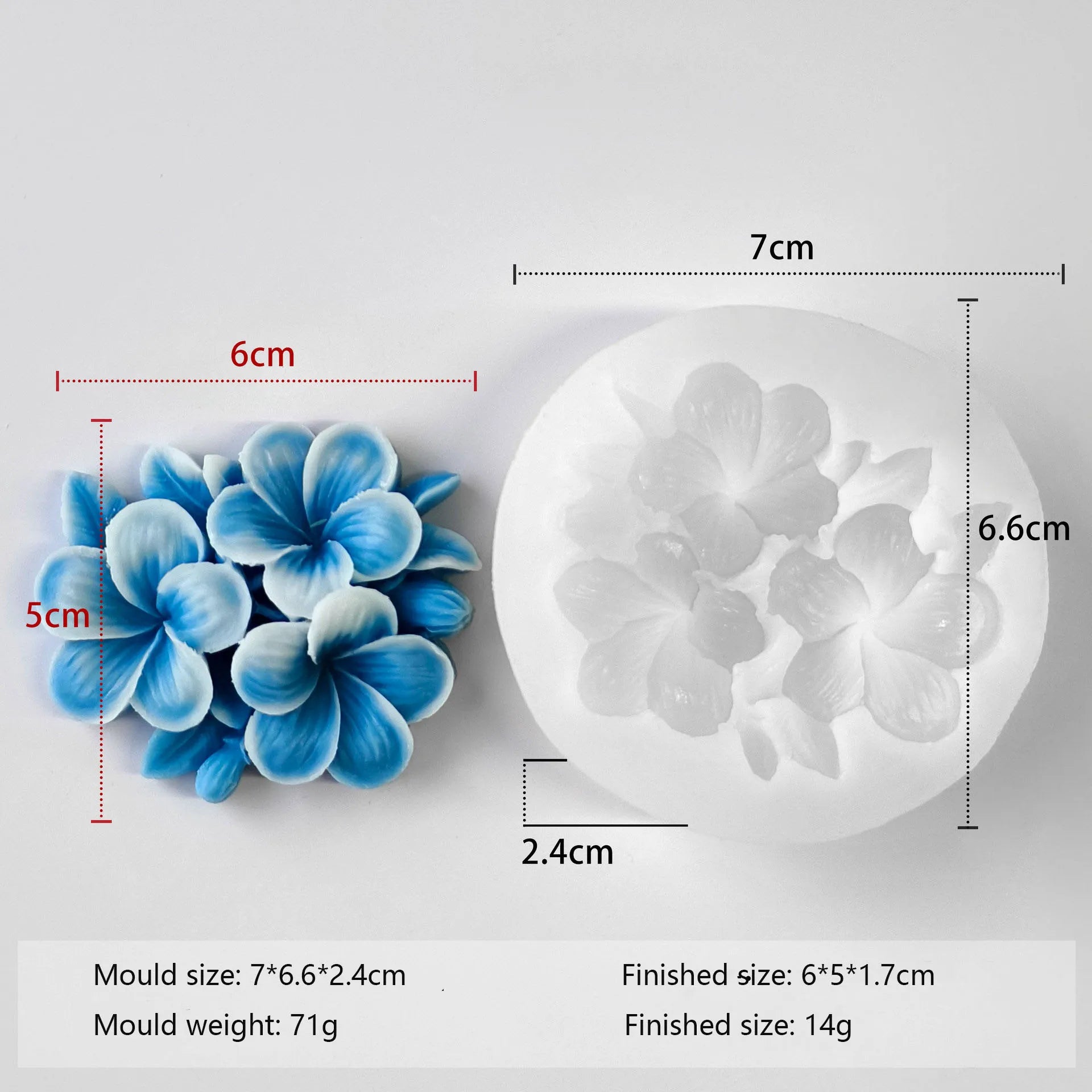 Stampo in silicone a forma di fiore per candele fai da te per aromaterapia