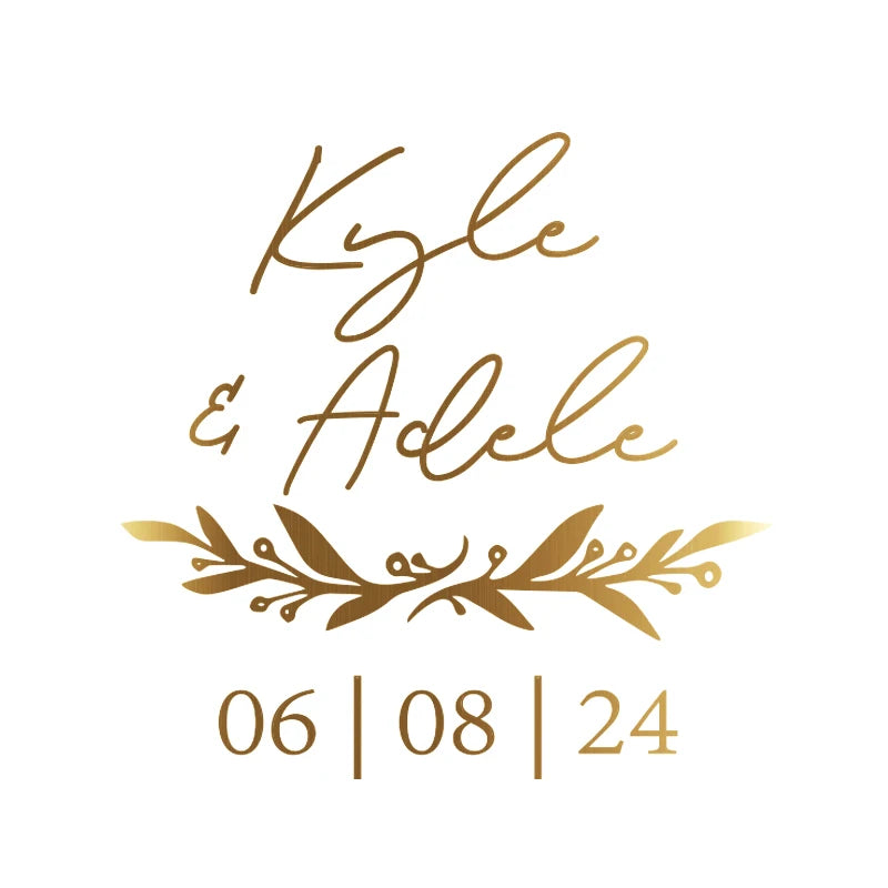 Etichette adesive trasparenti in lamina d'oro, ideali per tutti gli articoli di cancelleria per eventi.