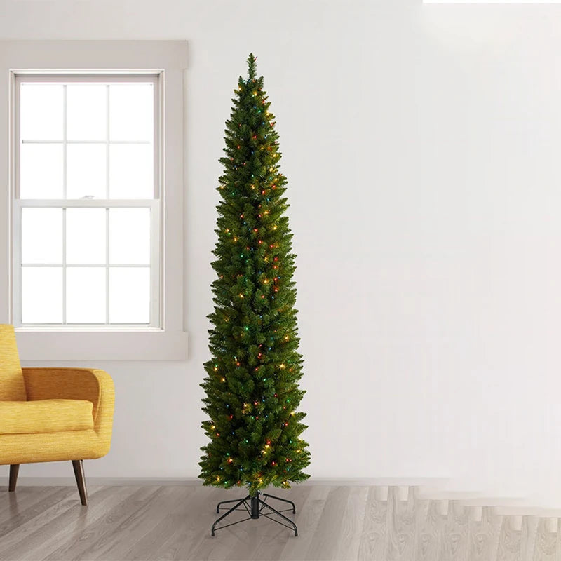 Albero di Natale di lusso 2025, decorazioni per la casa, grandi ornamenti per l'atmosfera natalizia, albero di Natale 150/180/210 cm