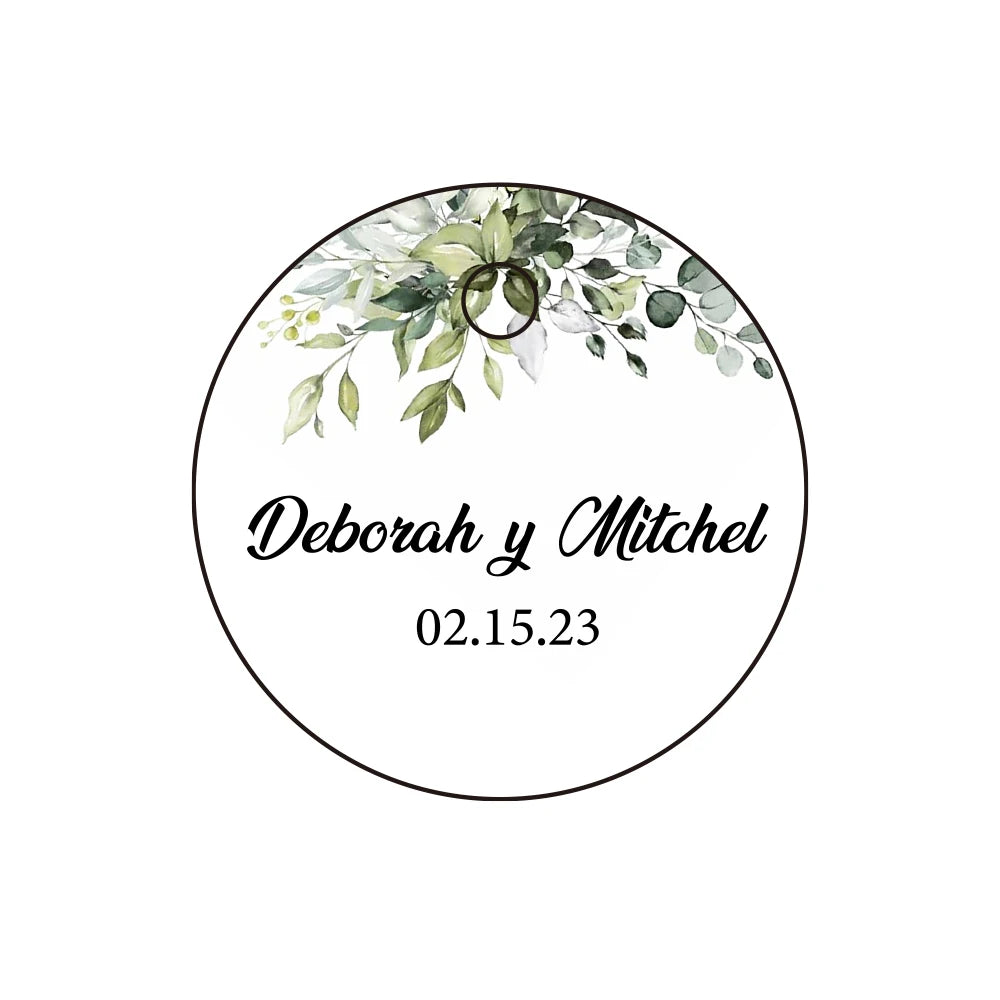 Personalisierte Dankeschön-Geschenkanhänger zur Hochzeit, 100 Stück