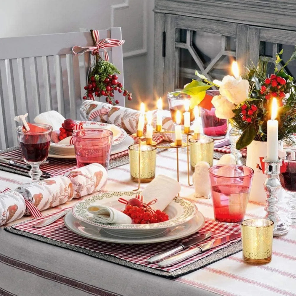 Portacandele tealight in vetro al mercurio