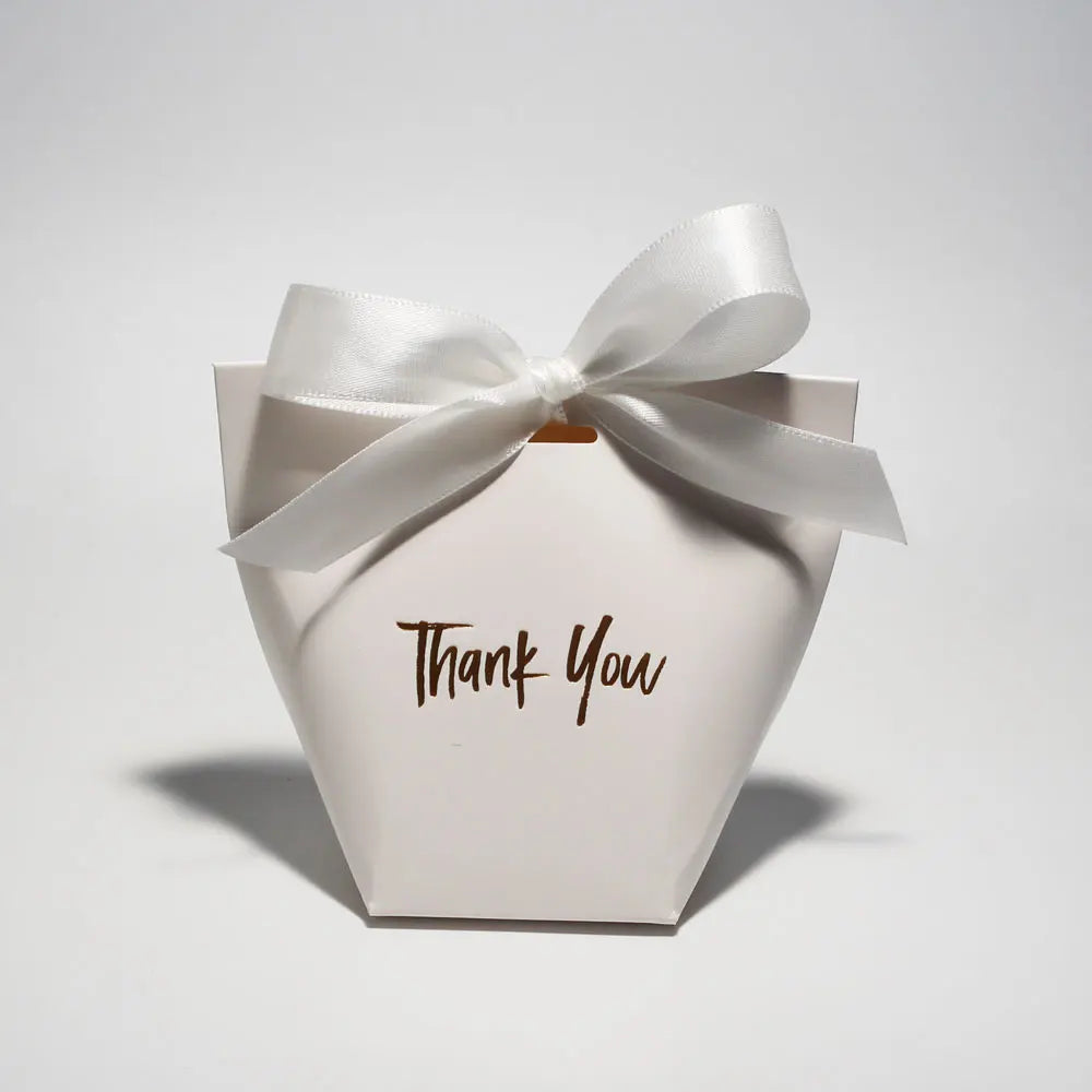 Charming Candy Present Boxes 'Thank You' Comes with Ribbon