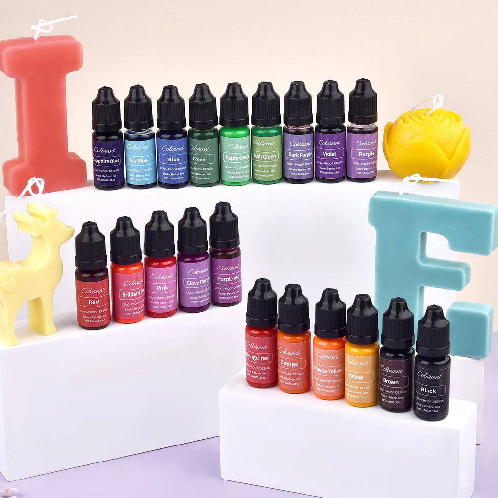Pigmento colorante per candele, liquido per aromaterapia, 10 ml