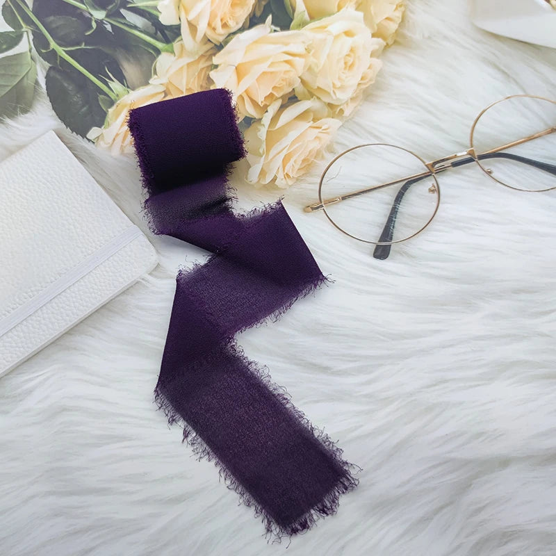 Nastro di pizzo, nastro di seta chiffon, fiori