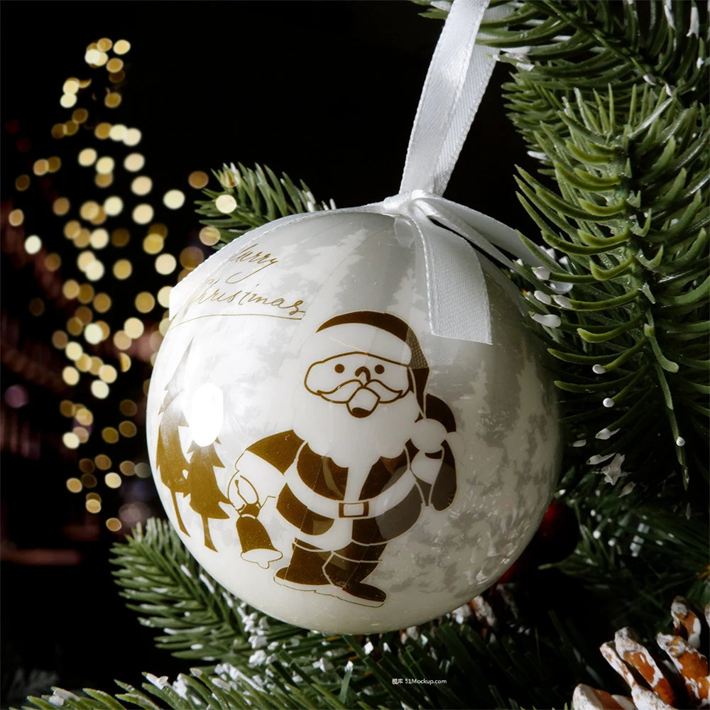 Palle di Natale, pendenti natalizi, decorazioni per l'albero, palline multicolori, set di decorazioni per feste in casa, palline decorative natalizie Navidad