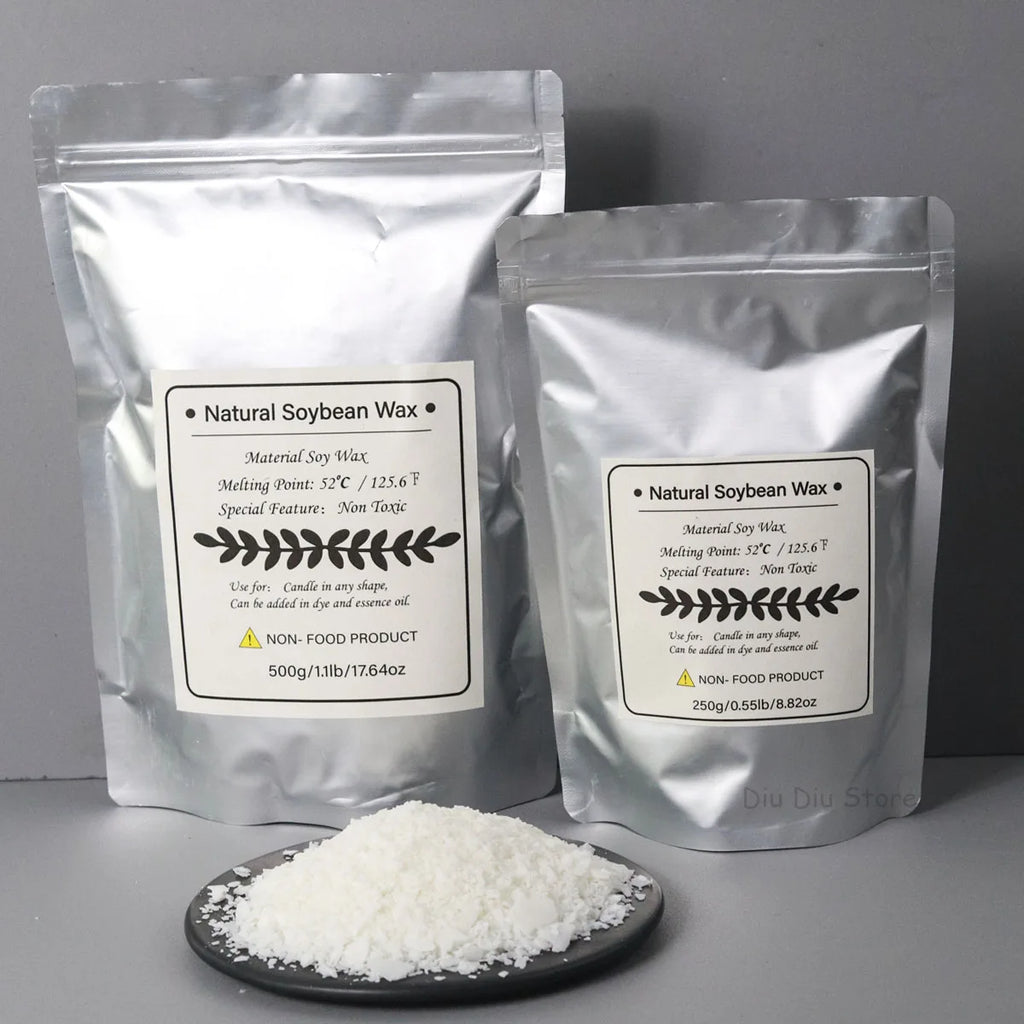 Cera di soia 100% granulare 1 kg materiale per candele profumate naturali