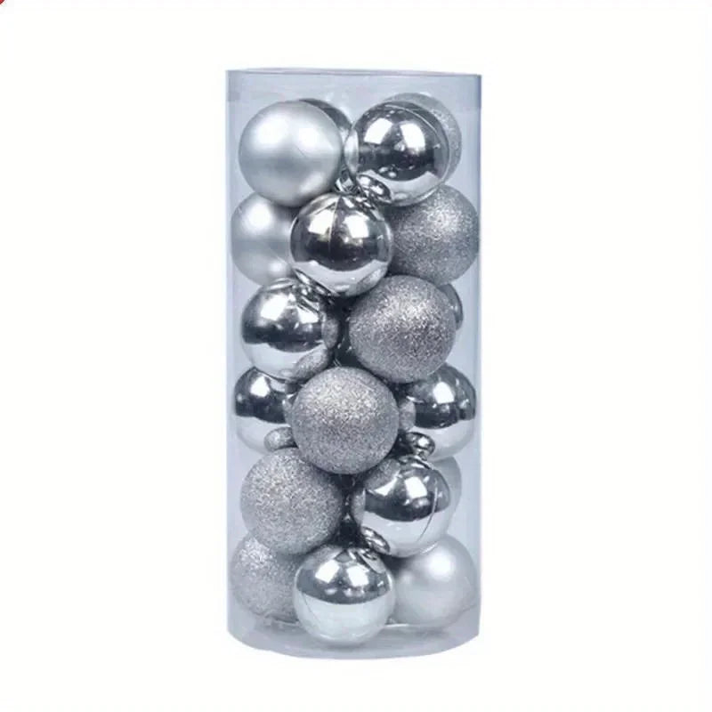 Palle di Natale festive da appendere all'albero.