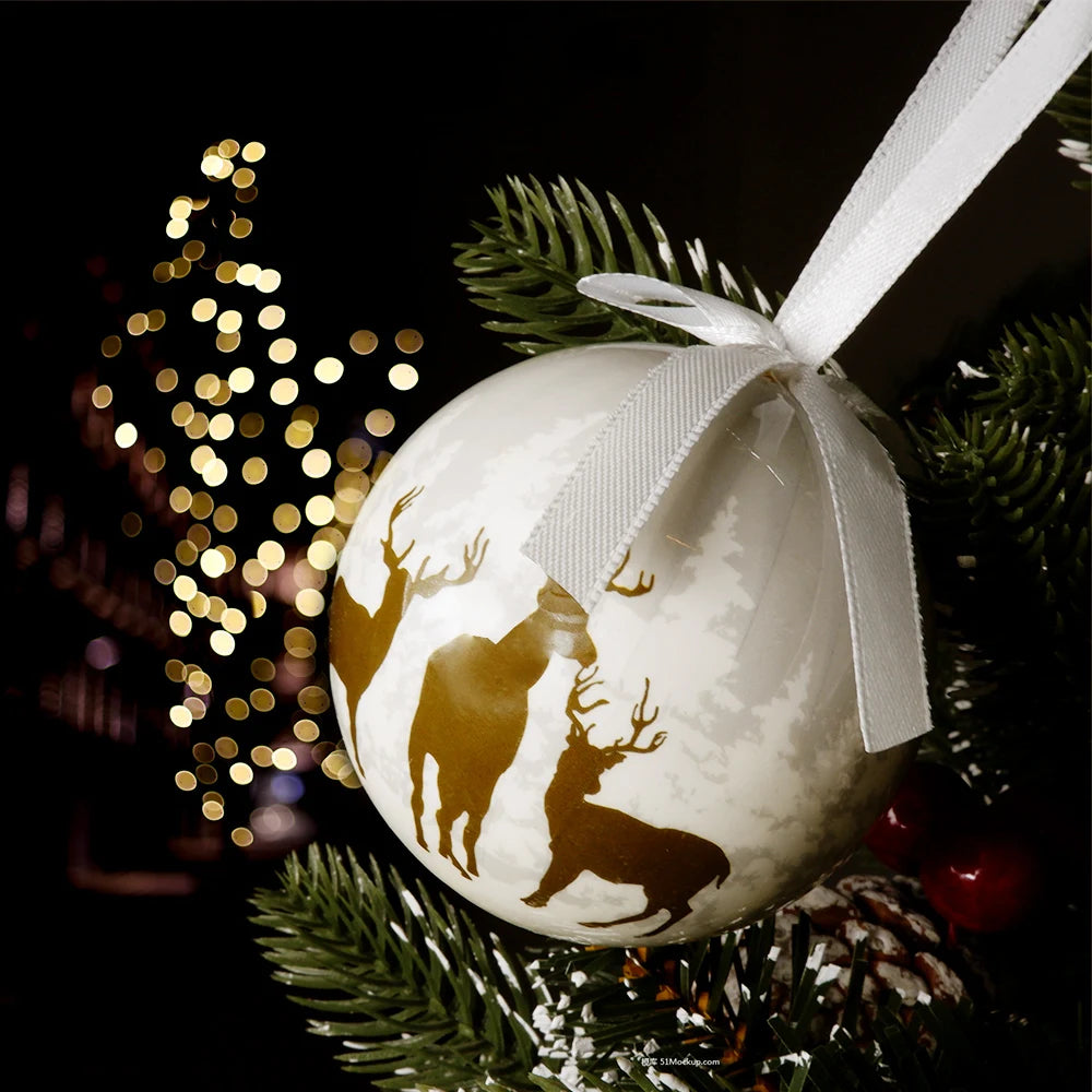 Palle di Natale, pendenti natalizi, decorazioni per l'albero, palline multicolori, set di decorazioni per feste in casa, palline decorative natalizie Navidad