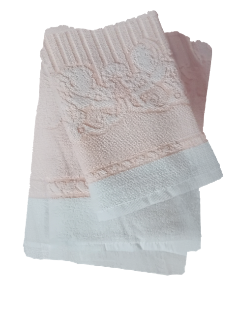 Completo Spugna Angioletti 1+1 in Cotone Egiziano Jacquard