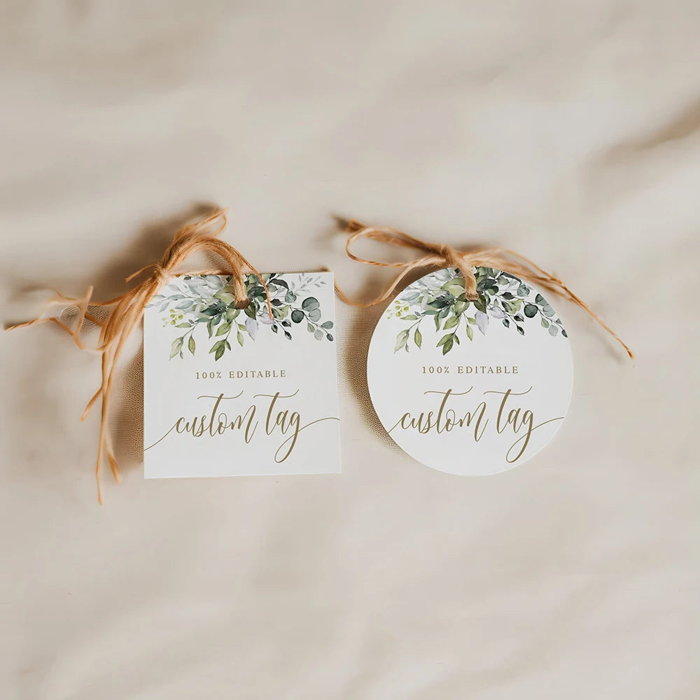 Personalisierte Dankeschön-Geschenkanhänger zur Hochzeit, 100 Stück