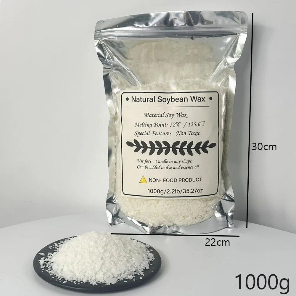 Cera di soia 100% granulare 1 kg materiale per candele profumate naturali