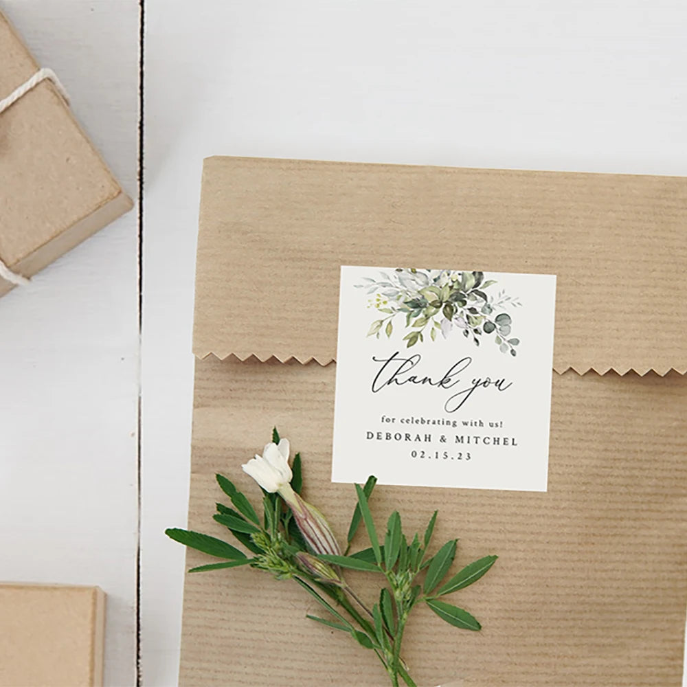 Personalisierte Dankeschön-Geschenkanhänger zur Hochzeit, 100 Stück